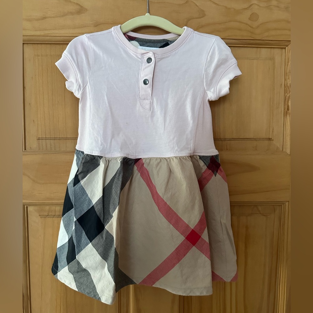 Burberry Girls Nova Check Short Sleeve Dress